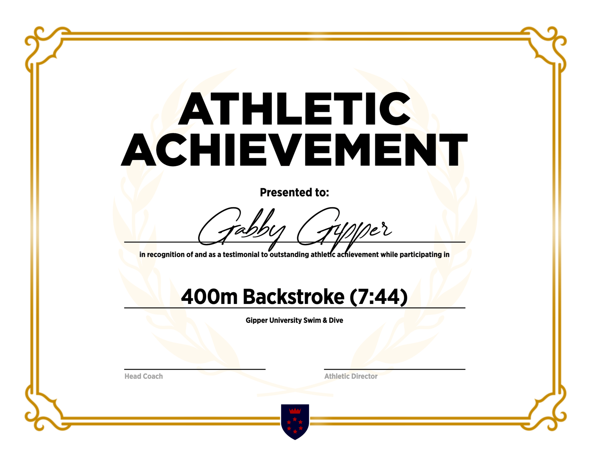 Default Certificate of Achievement 1915023