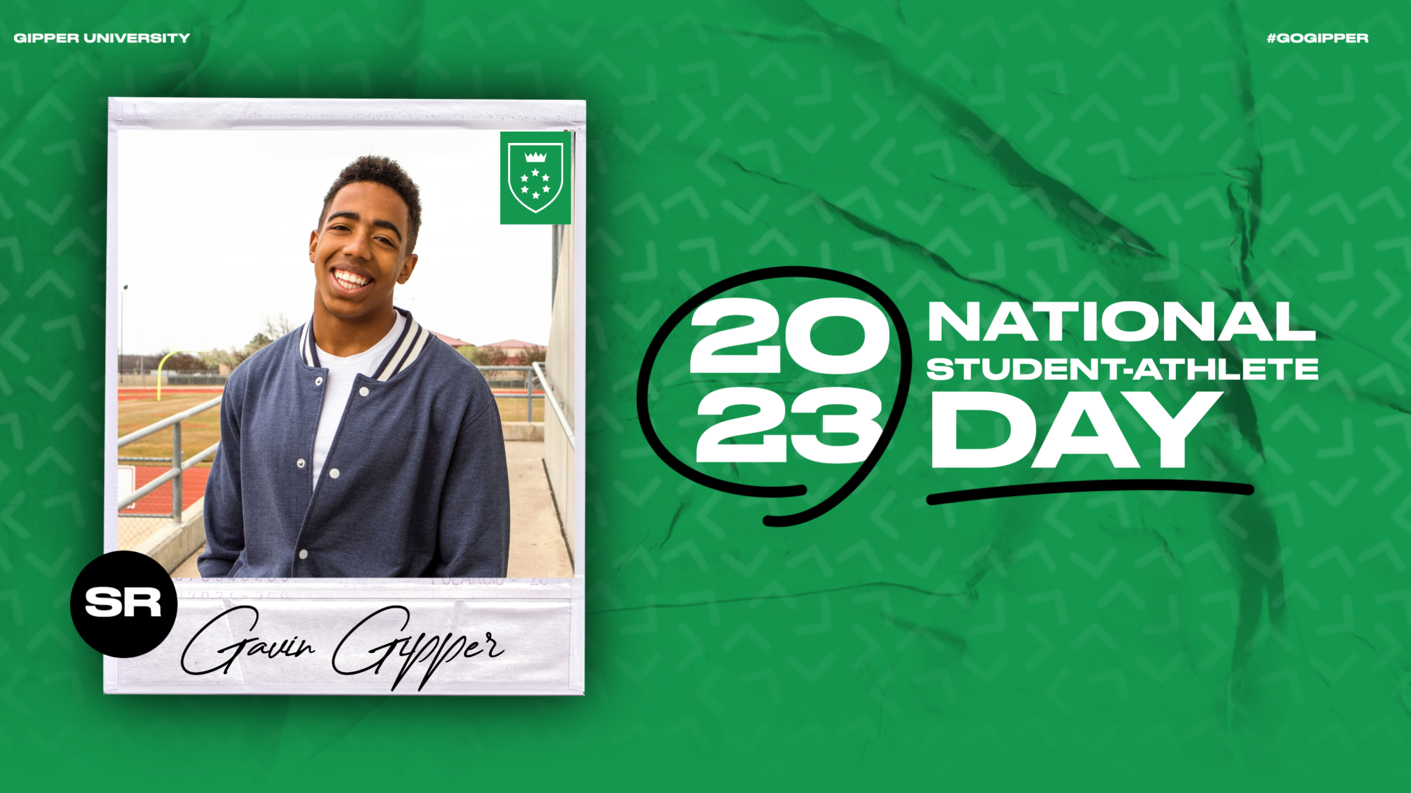 Gipper National Student-Athlete Day graphic template