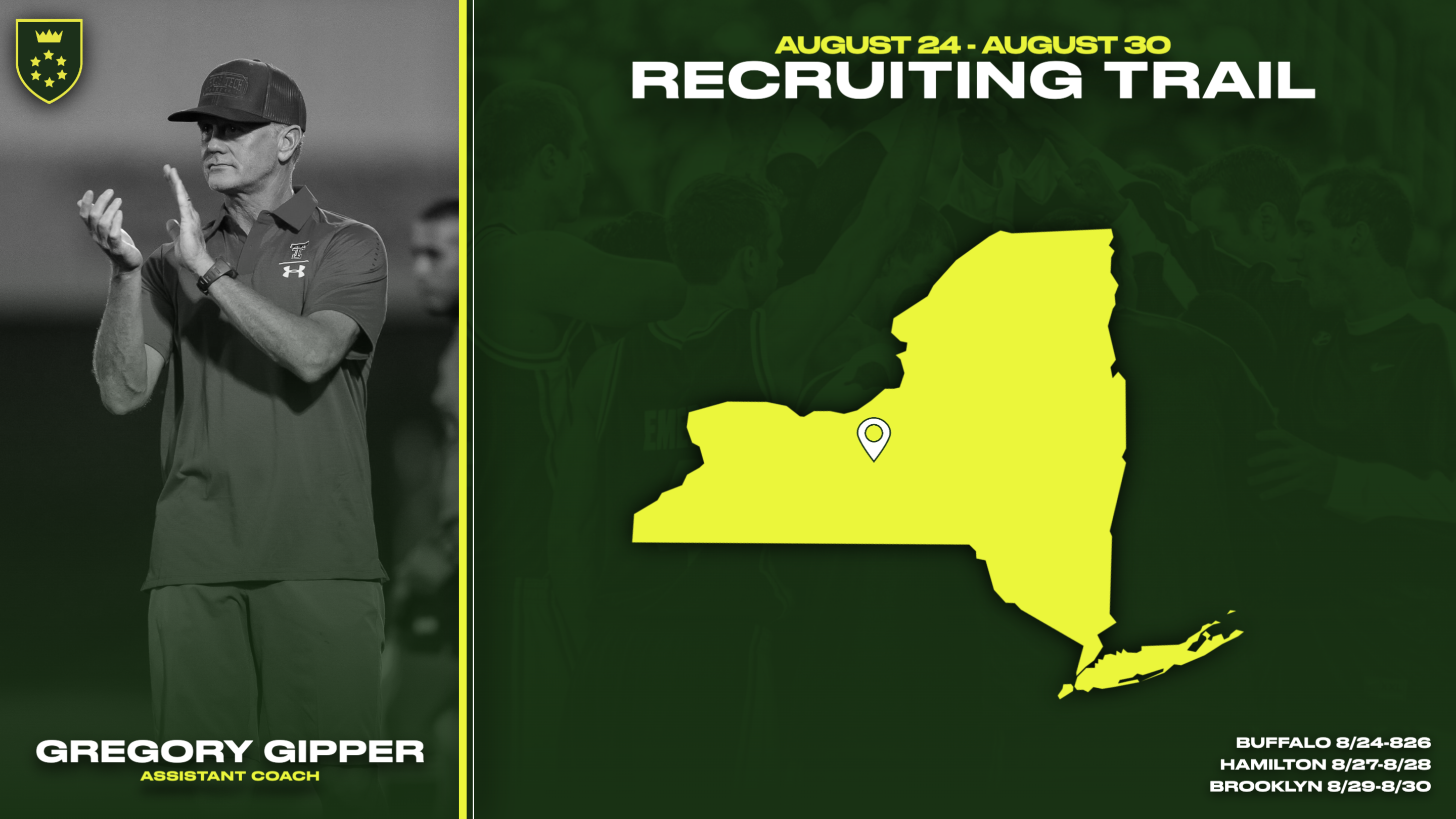 Gipper's recruiting trail graphic template