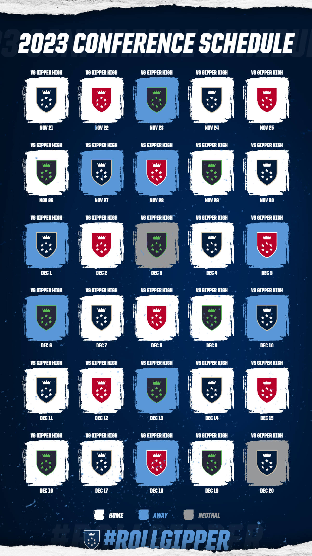 New Sports Graphics Templates for Season Schedules