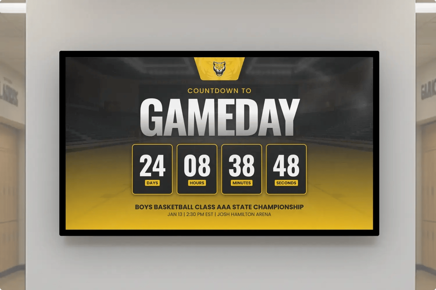 Gameday Promotion on TV Screen