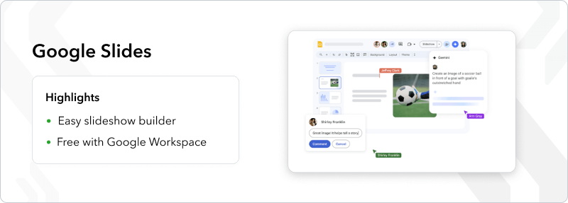 Google Slides digital hall of fame software highlights