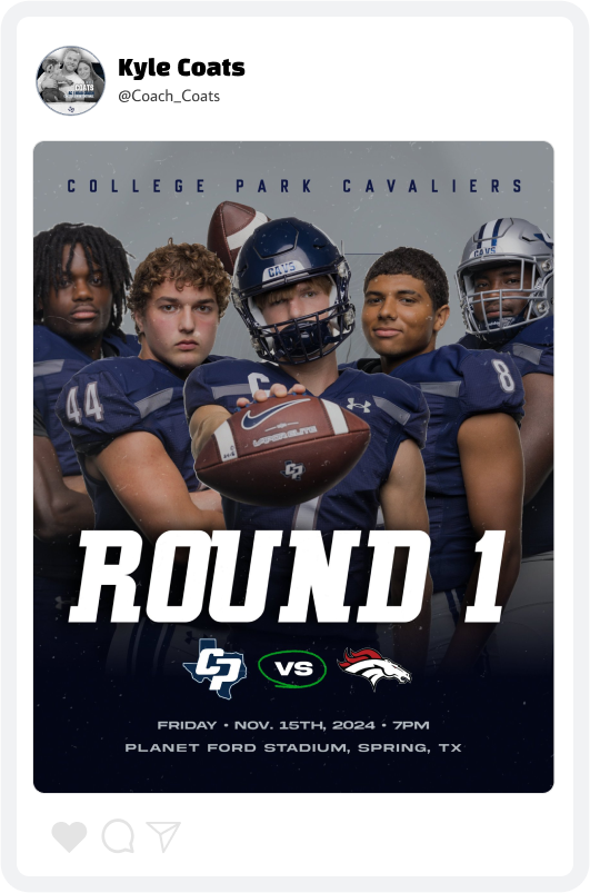 College Park Football Game Day Graphic College Park Football Game Day Graphic