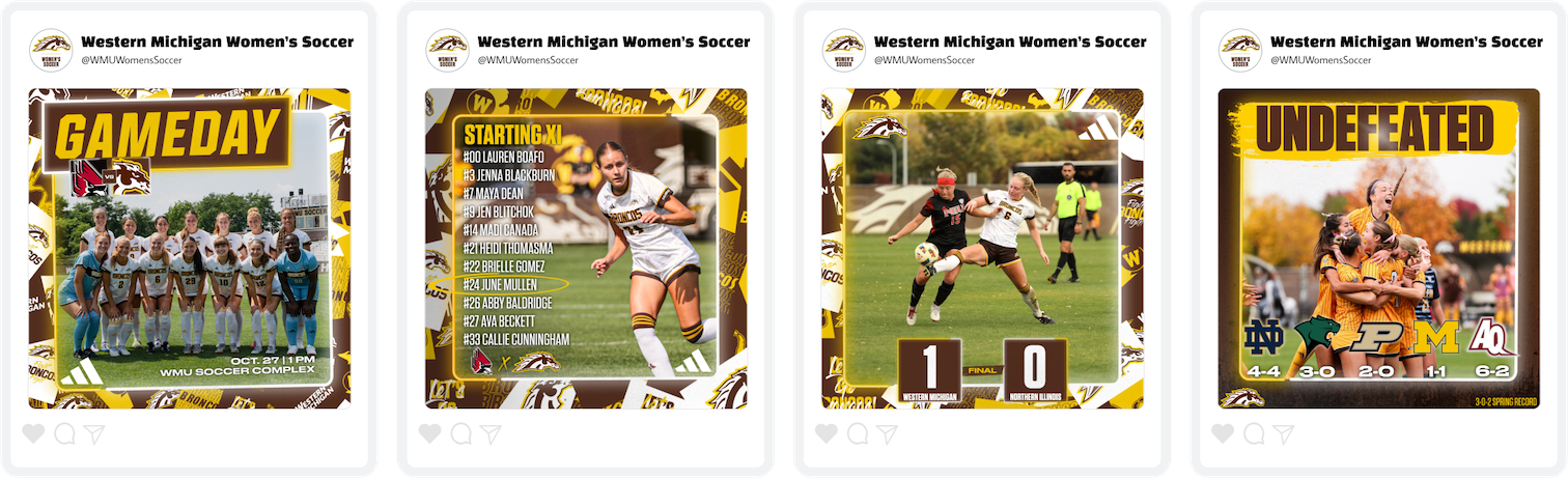 Western Michigan Women's Soccer Graphics