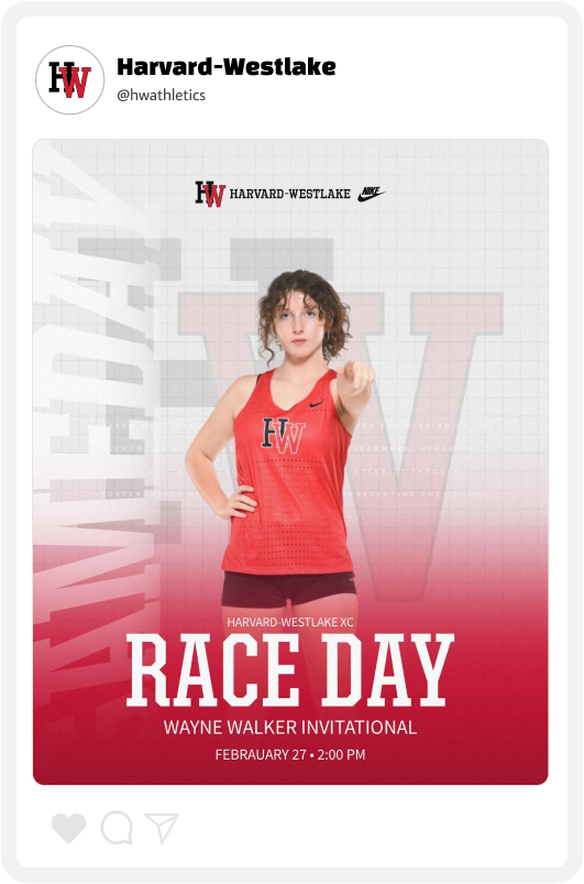 Harvard-Westlake Meet Day Graphic