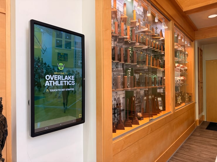 The Overlake School Athletics Gipper Touch Touchsceen Display