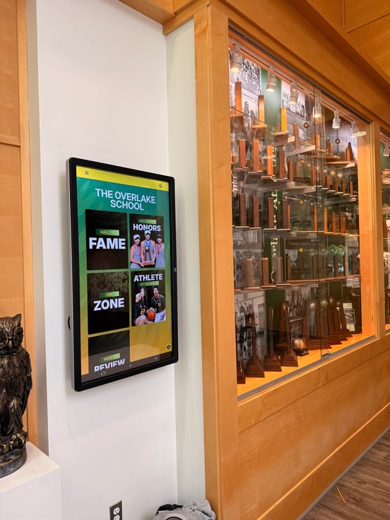 The Overlake School Athletics Gipper Touch Touchsceen Display