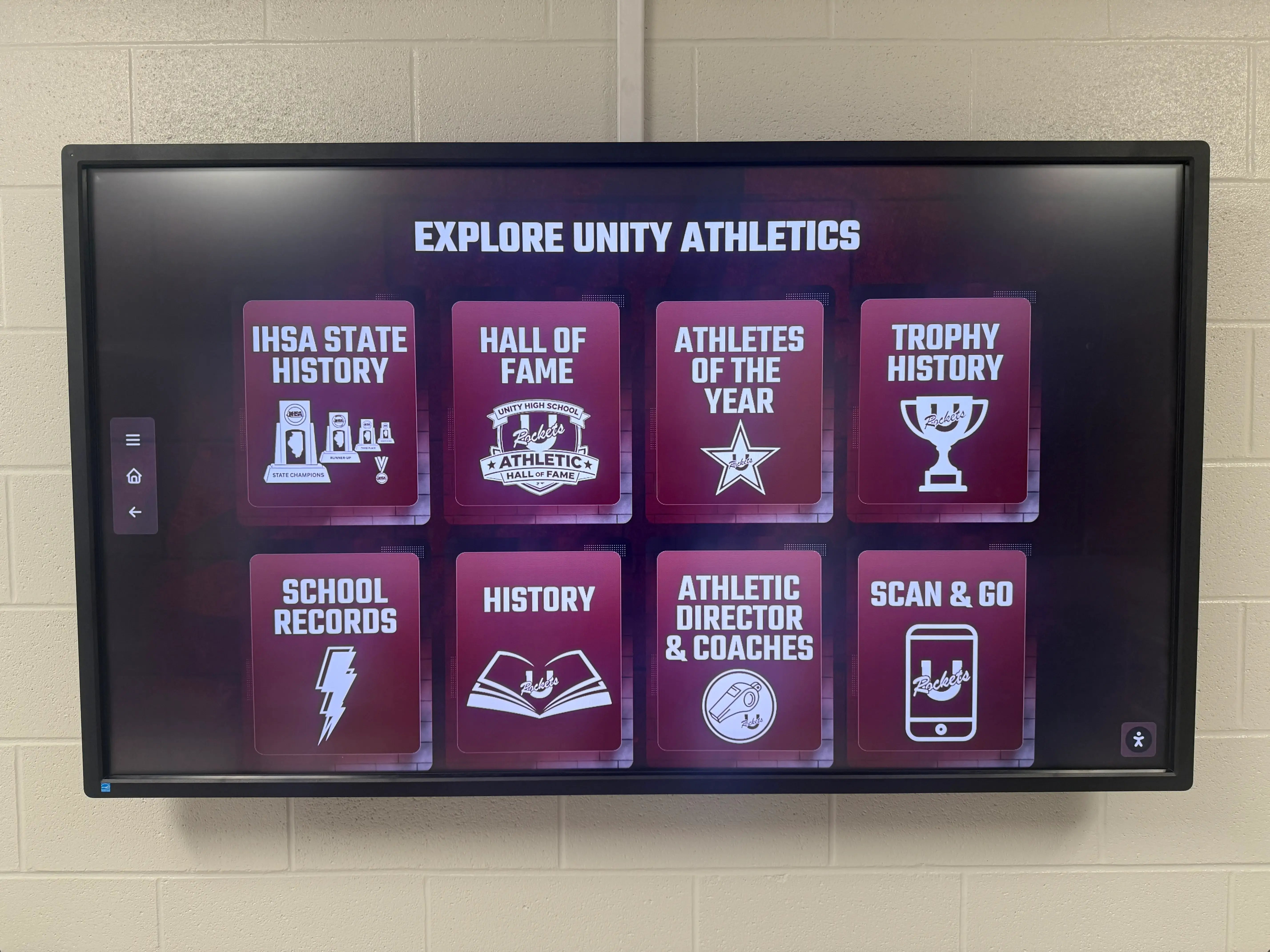Unity High School Touchscreen Display