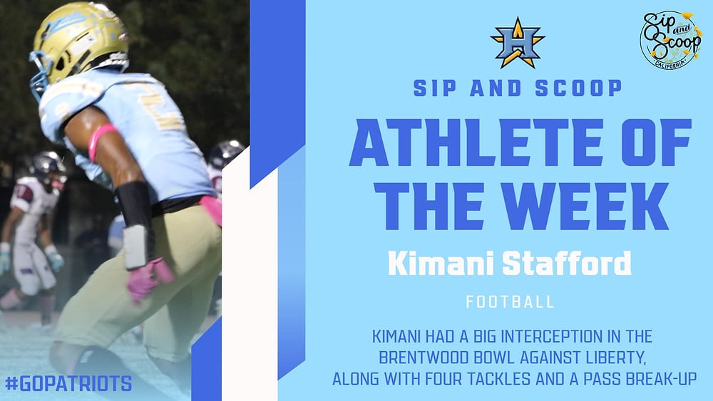 athlete of the week sponsor social post high school sports
