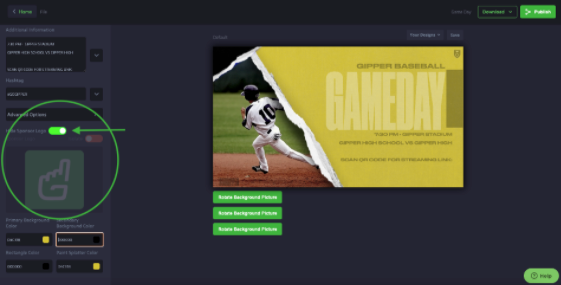 easy social media graphics high school college sports