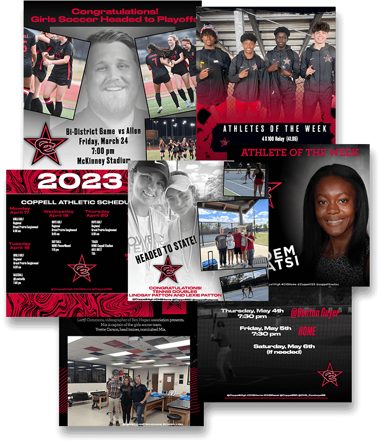 Coppell ISD Graphic Collage