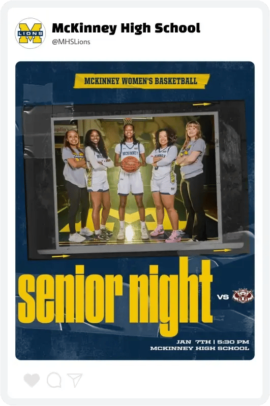 McKinney Basektball Senior Night McKinney Basektball Senior Night