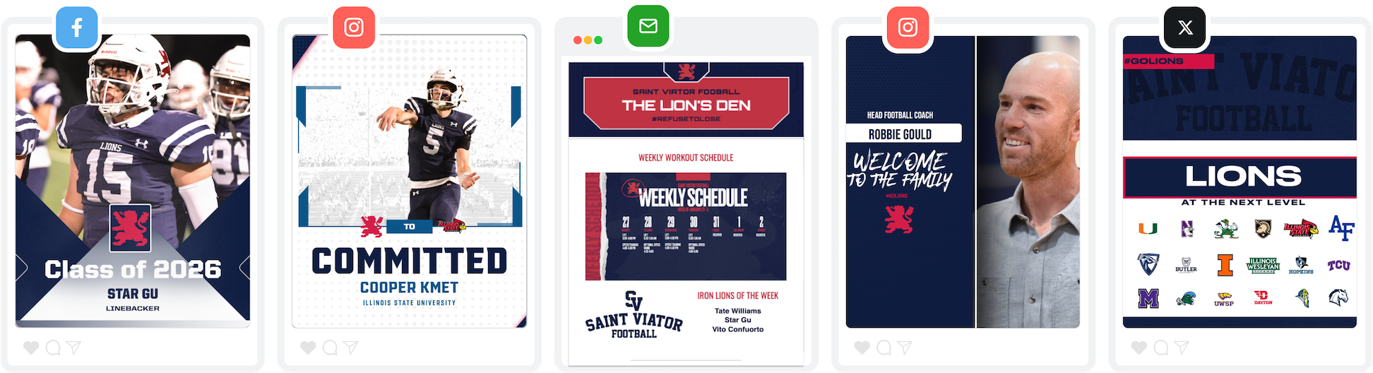 Saint Viator Football Content