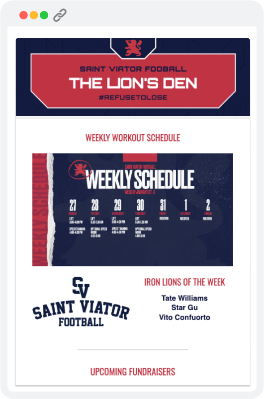 Saint Viator Football Newsletter
