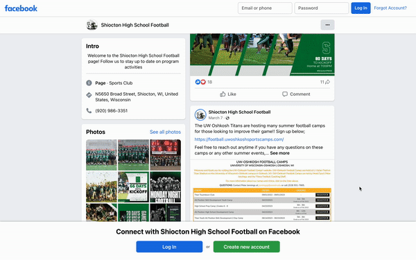 Shicton High School Football Countdown