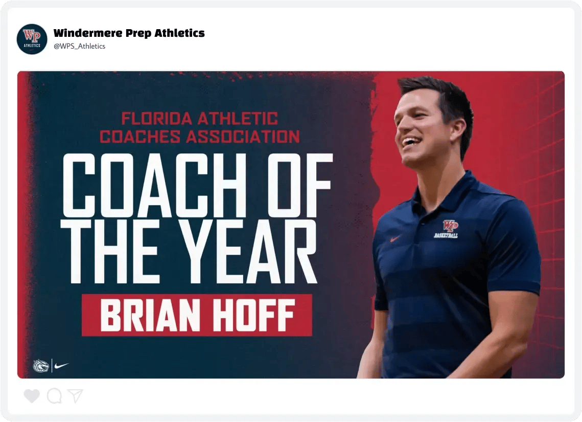 Windermere Coach of the Year Windermere Coach of the Year