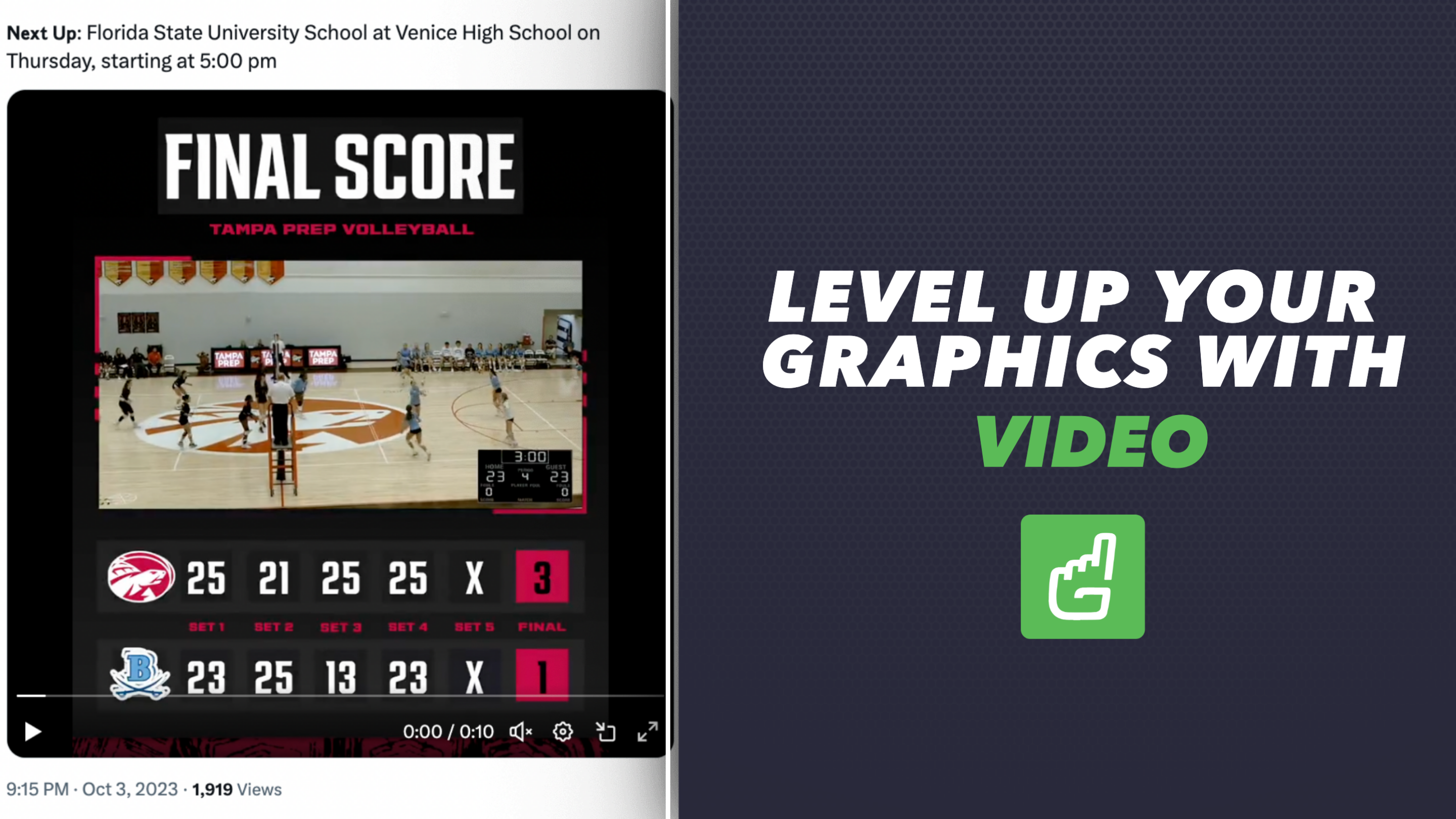 Take Your Sports Graphics to the Next Level with Video