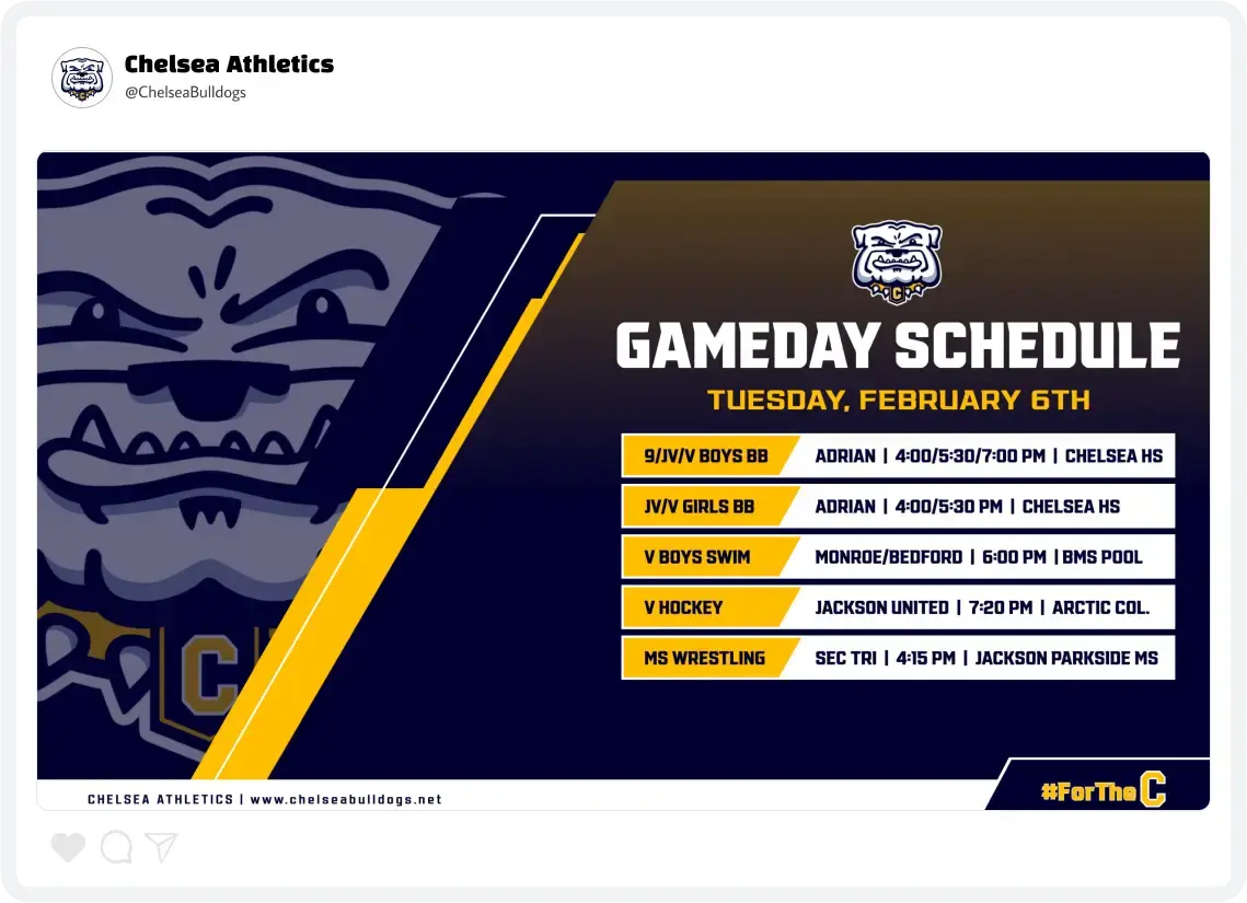 Chelsea Gameday Schedule Chelsea Gameday Schedule