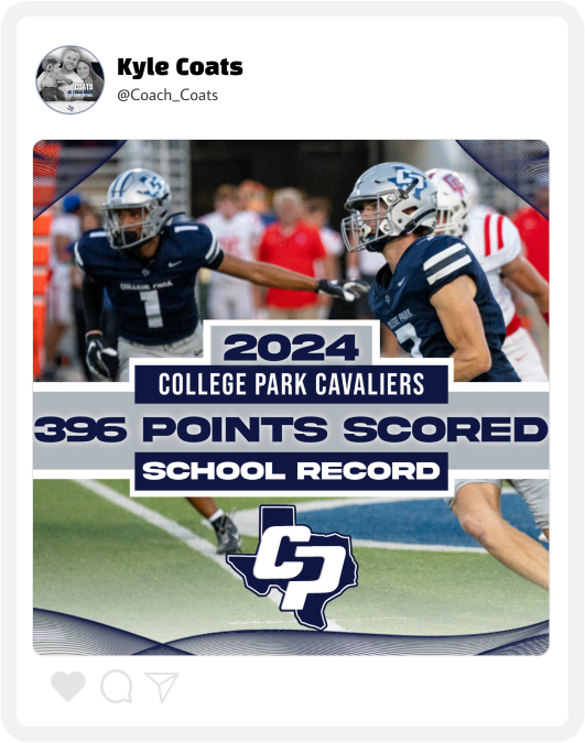 College Park Football School Record Graphic College Park Football School Record Graphic