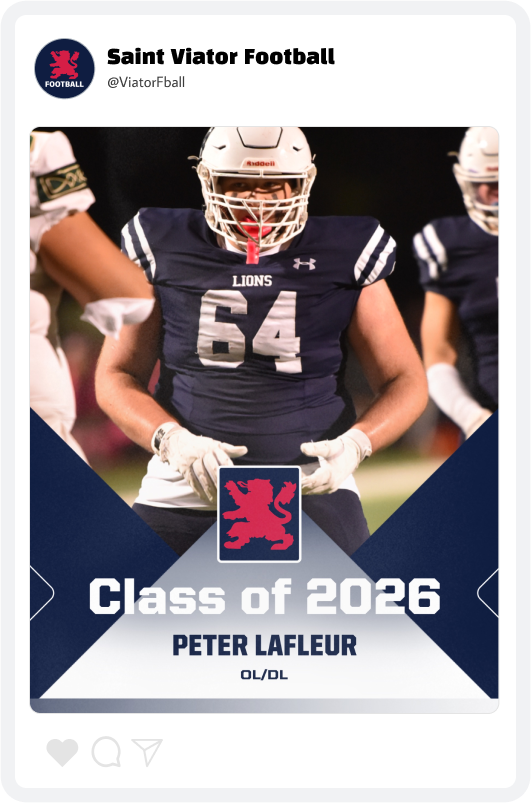 Saint Viator Football Award Graphic Saint Viator Football Award Graphic