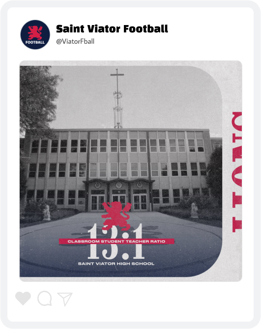 Saint Viator Football Graphic Saint Viator Football Graphic