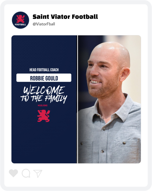 Saint Viator Football Welcome Graphic Saint Viator Football Welcome Graphic