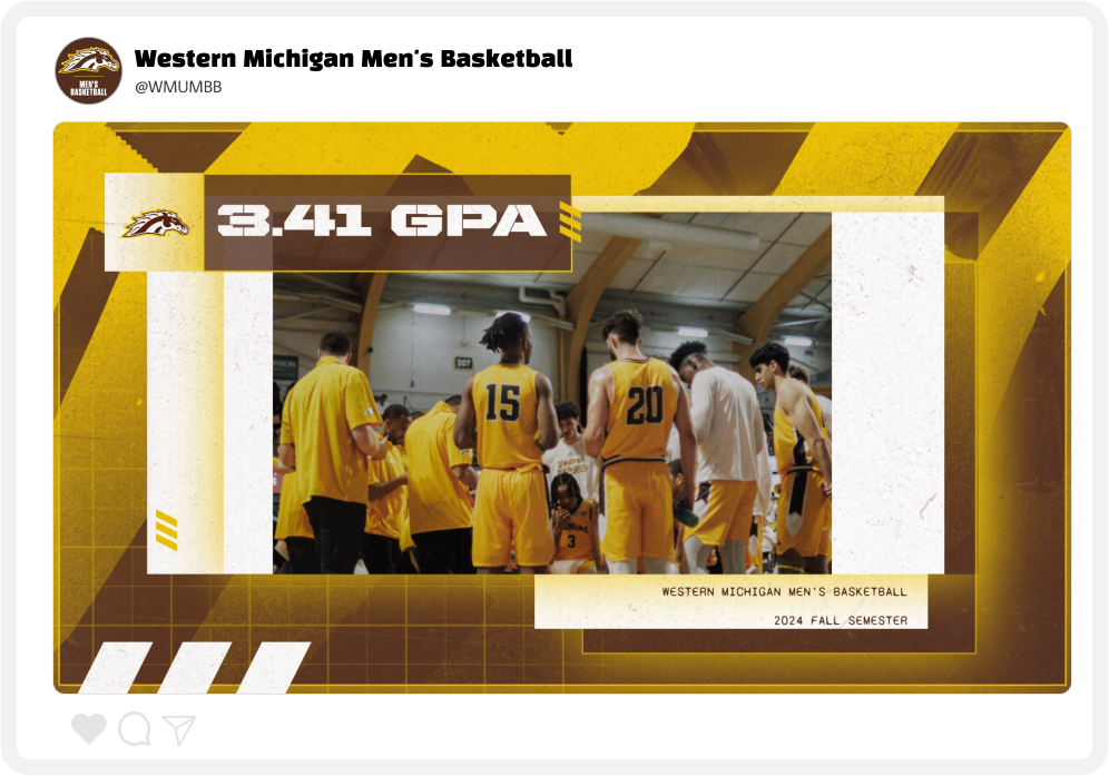 Western Michigan Basketball Award Graphic Western Michigan Basketball Award Graphic