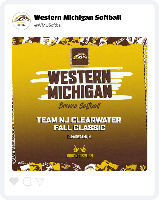 Western Michigan Softball Recruiting Graphic Western Michigan Softball Recruiting Graphic