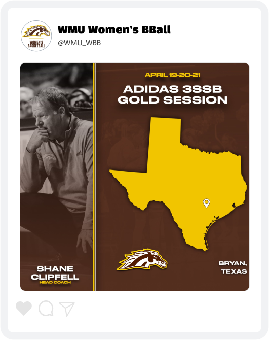 Western Michigan Women's Basketball Recruiting Graphic
