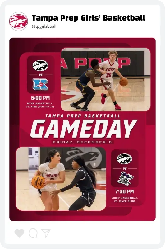 Tampa Prep Basketball Double Header Tampa Prep Basketball Double Header