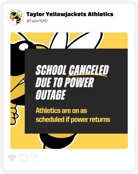 Taylor School Cancellation Taylor School Cancellation